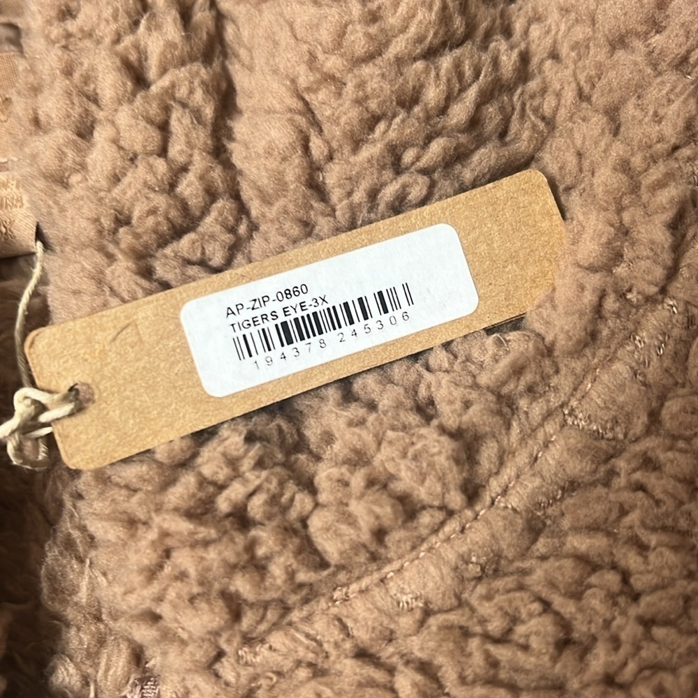 SKIMS Teddy Sherpa Fur Full Zip Up Jacket Hoodie Sweater Pullover - Picture 5 of 8